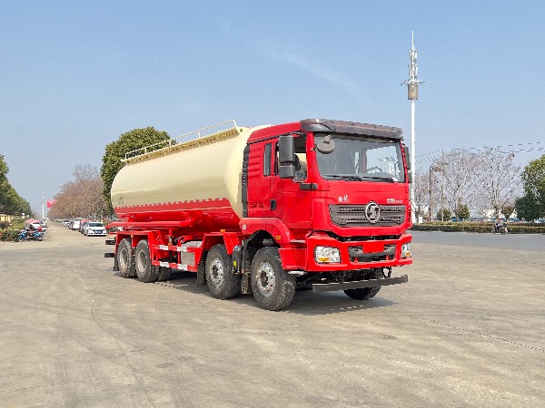 25.5立方陜汽德龍SGZ5312GFLSX6型油田專用下灰罐車/固井水泥罐車/重晶石粉罐車（空壓機下置）