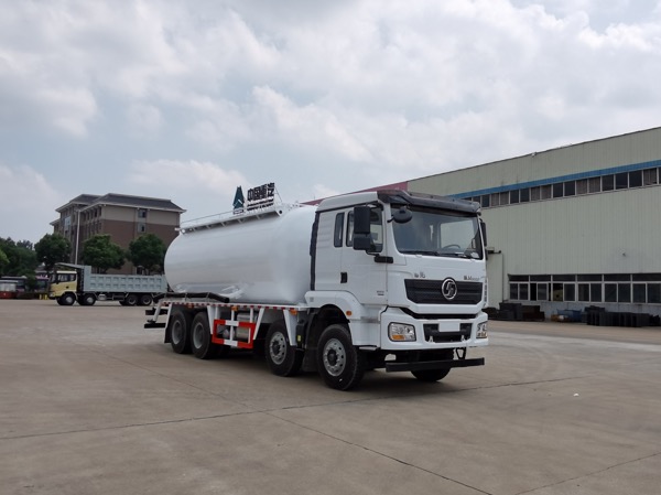 8x4陜汽德龍M3000系列SGZ5311GFLSX6型粉罐車|18立方油田專用下灰罐車（上置空壓機）